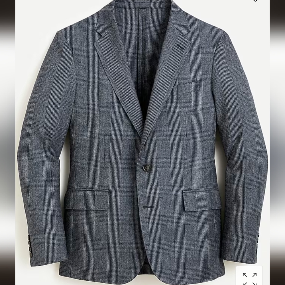 J. Crew 2020 Ludlow Slim Fit British Moon Wool Cotton Blazer Sports Jacket